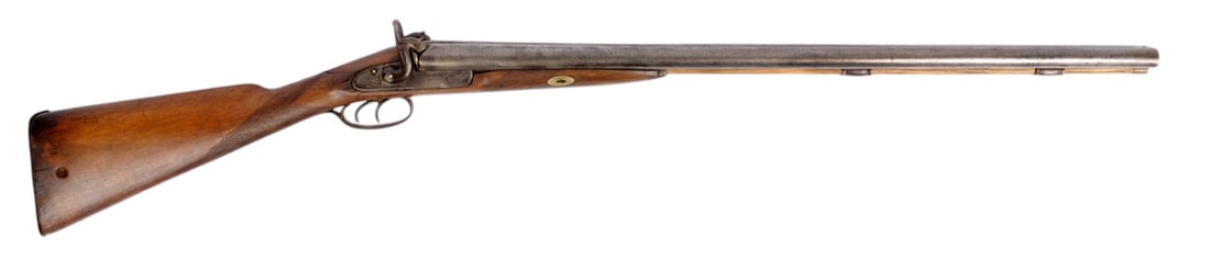Antique Richards 12 Gauge Black-Powder Percussion Double Barrel Shotgun - No FFL Needed (A1) (1 of 11)