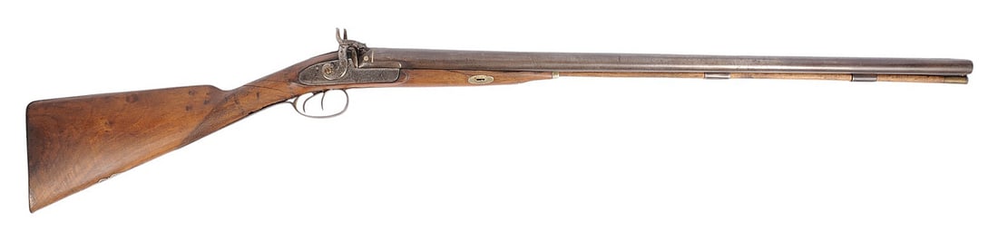 Antique German 12 Gauge Black-Powder Percussion Double Barrel Shotgun - No FFL Needed (A1) (1 of 14)