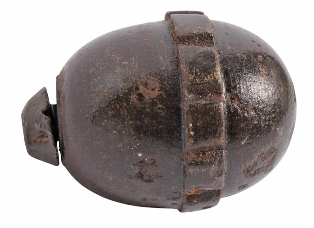 Inert Imperial German WWI era Model 1917 'Egg" Eierhandgranate Hand Grenade (H3S) (1 of 5)