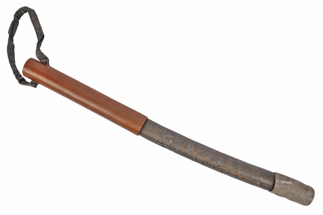 *German WWII Police Baton (M4M): A *German WWII Police Baton in good condition. The baton has moderate wear to the leather and physical structure overall. Consigner states that it was a bring back from a relative who served overseas 
