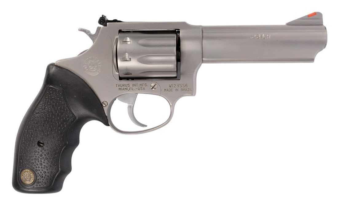 Taurus Model 94 8 Shot 22LR Double-Action Pistol FFL:W123556 (W2R1): A Taurus Model 94 8 Shot 22LR Double-Action Pistol in very good condition with a bright and defined bore. The action appears to function properly with minor wear to the original finish. The pistol ret