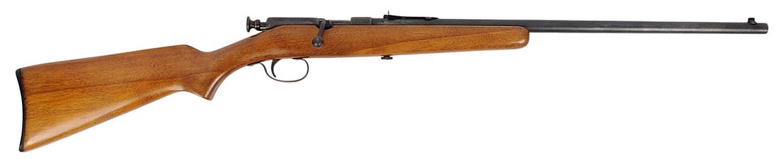 Springfield Model 52 .22LR Single-shot Rifle FFL Required: NSN (RDW1): A Springfield Model 52 .22LR Single-shot Rifle that is in good condition with a bright and defined bore. The action appears to function properly, and the finish shows mild usage wear with light marks