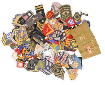 80+ Group Lot of US Military WWI thru Vietnam era Patches (K3S) (1 of 10)