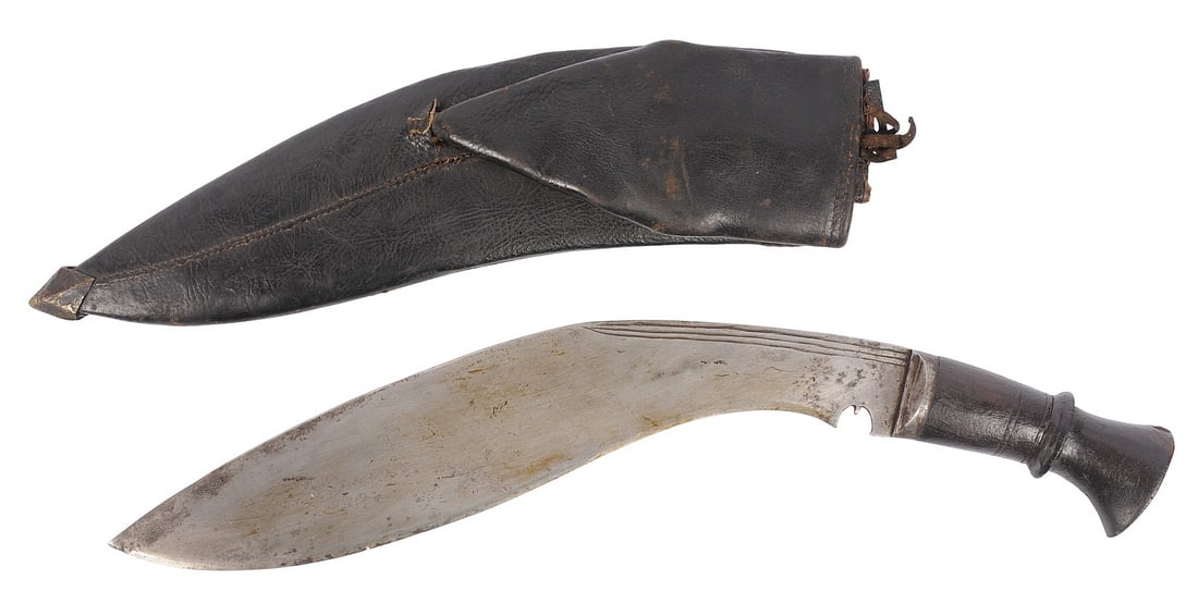 Rare Nepali Gurkha Issued WWI Unit Marked Kukri Fighting Knife (APL) (1 of 9)
