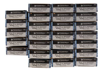 26 5-Round Boes of Federal 12 Ga. 2 3/4" #4 Buckshot Shotgun Shells (RJP) (1 of 4)