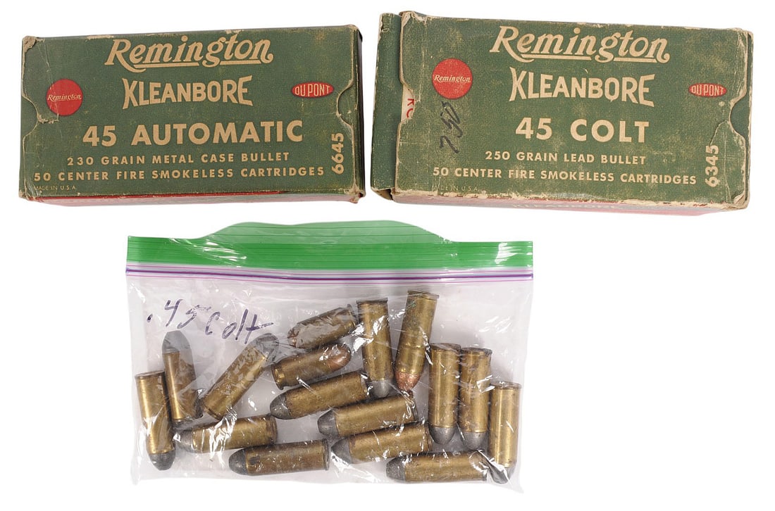 Remington Kleen Bore Assorted Ammo Lot of 3 45 ACP / 45 LC (D3J) (1 of 2)
