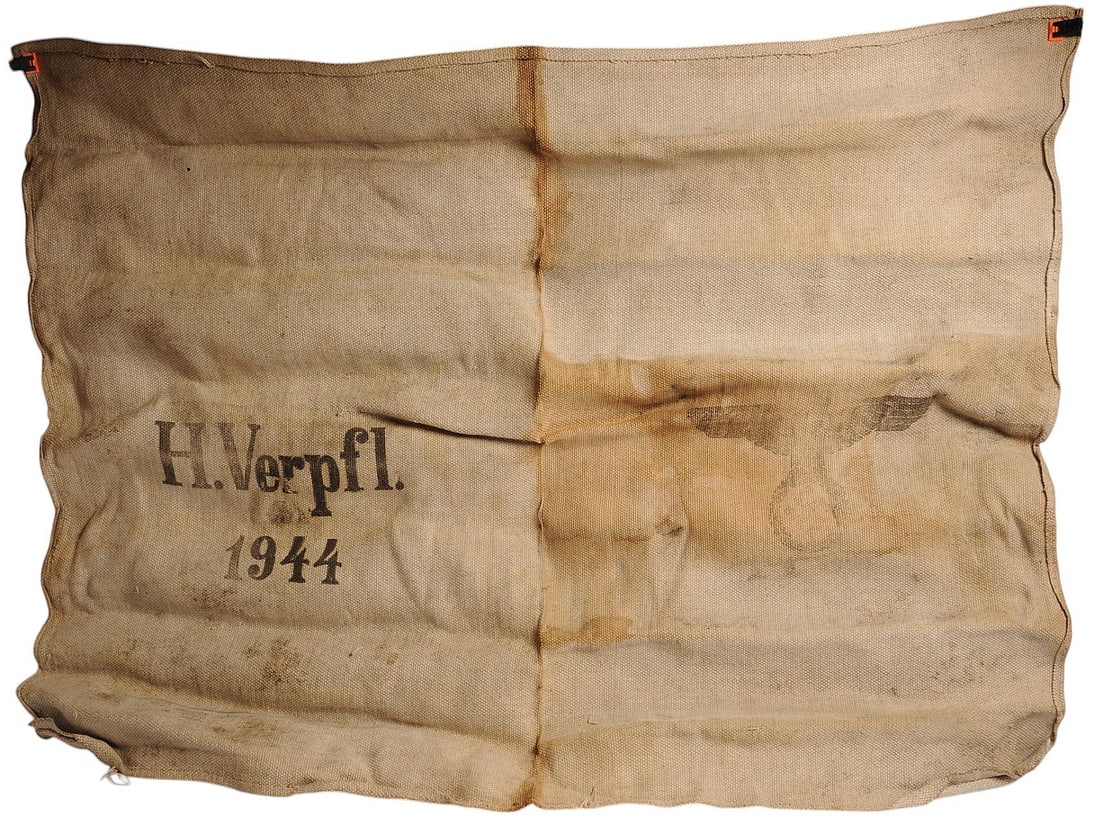 *German WWII 1944 Dated Burlap Flower Sack (J) (1 of 3)