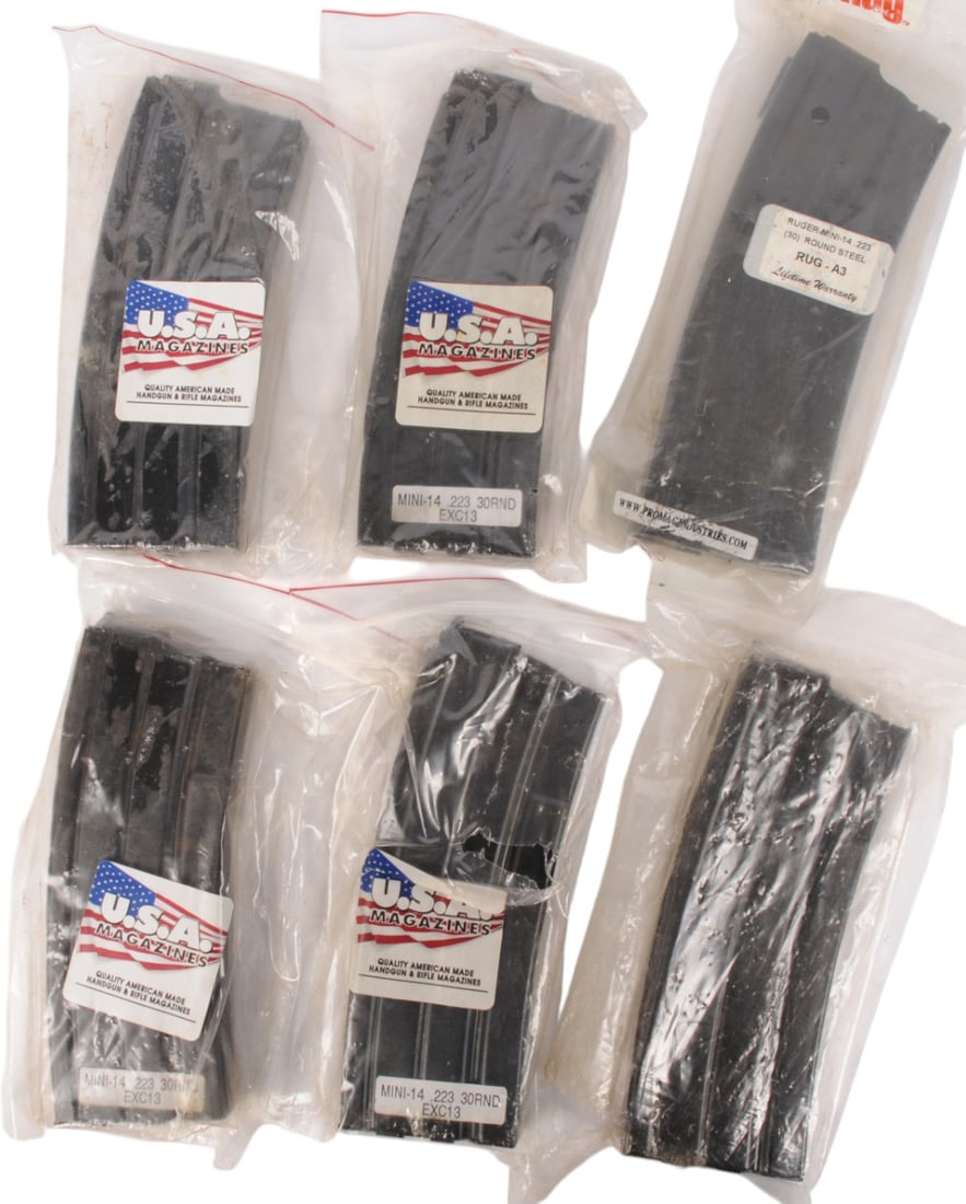 Ruger Mini 14 223 Rem. 30 Rd. Magazine Lot of 6 (New Old Stock) (JGD) (1 of 2)