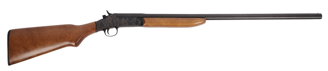 Harrington & Richardson Topper Model 83 12 Ga. Single Shot Break Action Shotgun FFL #AY416856 (MAT1): A Harrington & Richardson Topper Model 83 12 Ga. Single Shot Break Action Shotgun in very good condition with a bright and defined bore. The action appears to function properly with little to no wear