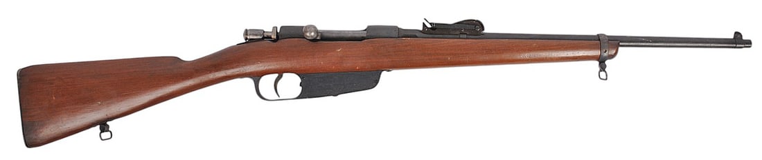Italian M91 Terni Made Carcano 6.5x52mm Sporterized Bolt Action Rifle FFL Req: #2G3996 (MAT1): An Italian M91 Terni Made Carcano 6.5x52mm Sporterized Bolt Action Rifle in good to very good condition with a bright and defined bore. The action appears to function properly with minor wear to the o