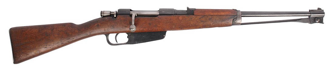 Italian Beretta Gardone made M91 Carcano 6.5x52mm Cavalry Bolt Action Carbine FFL Req:#UH5939 (B3G1): An Italian Beretta Gardone made M91 Carcano 6.5x52mm Cavalry Bolt Action Carbine in good condition with a bright and defined bore. The action appears to function properly with moderate wear to the ori