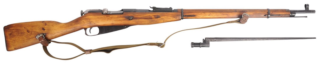 Russian WWII M91/30 Mosin Nagant 7.62x54MMR Bolt Action Rifle/Matching Bayonet FFL RMN031556(BRA1): A Russian WWII M91/30 Mosin Nagant 7.62x54MMR Bolt Action Rifle with Serial Matching Bayonet in very good condition with a bright and defined bore. The action appears to function properly with little