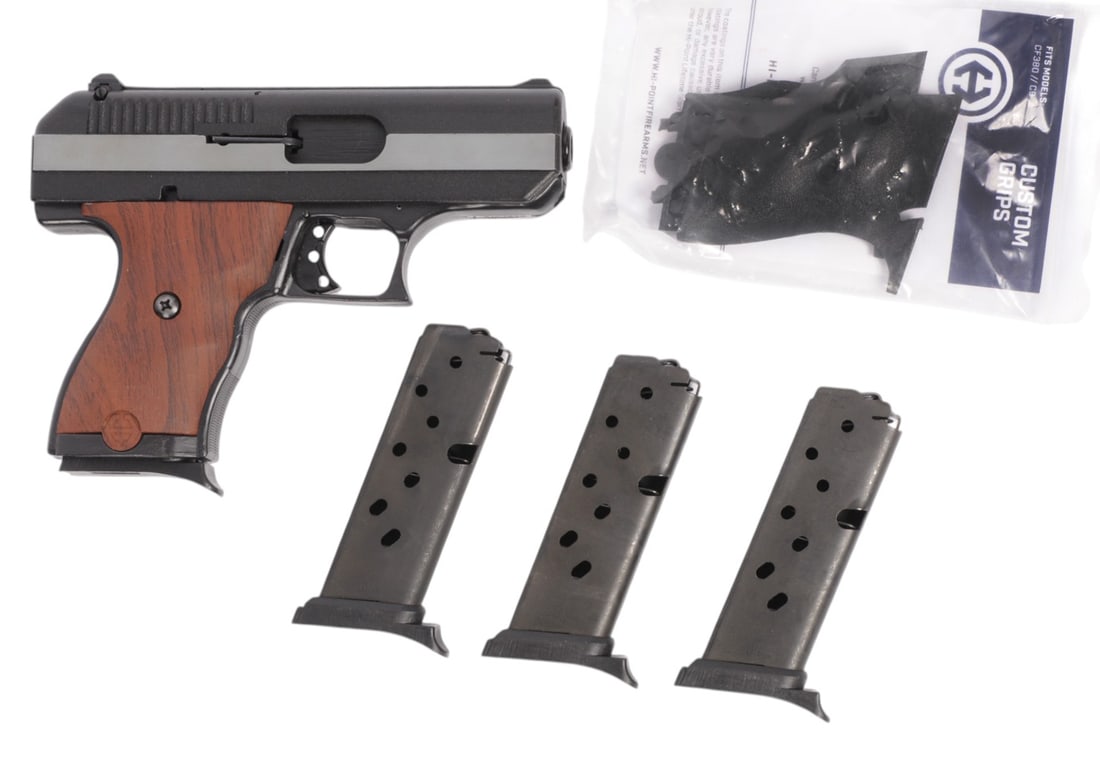 Hi-Point Model CP380 380 ACP. Semi Auto Pistol FFL Req: #P8107920 (BRA1): A Hi-Point Model CP380 380 ACP. Semi Auto Pistol in very good condition with a bright and defined bore. The action appears to function with little to no wear to the original finish. The pistol also sp