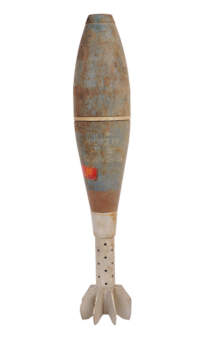 US Military Inert EOD 81mm Dummy Mortar Round (XHS) (1 of 6)