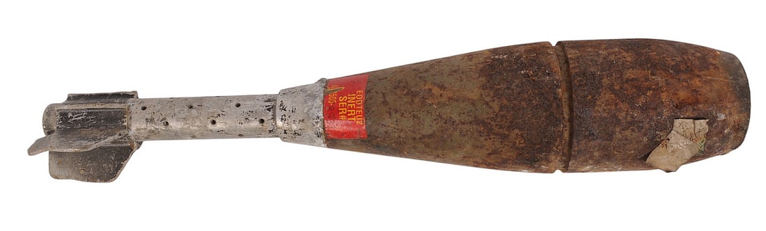 Excavated Inert Military ex-EOD 81mm Dummy Mortar Round (XHS) (1 of 7)