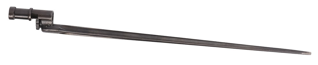 Soviet Military WWII era 91/30 Nagant Rifle Bayonet (BRA): A cruciform Soviet Military WWII era 91/30 Nagant Rifle Bayonet in very good condition.