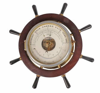 Vintage Schatz Royal Mariner Nautical Barometer with Original Key (NMJ): A Vintage Schatz Royal Mariner Nautical Barometer with Original Key in Very good condition.