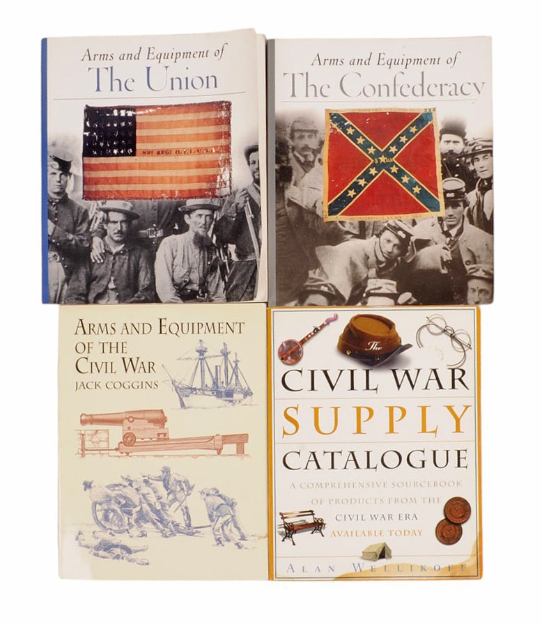 Group Lot of 4 Civil War Militaria and Weapon Educational Books (C2M): A Group Lot of 4 Civil War Militaria and Weapon Educational Books in good condition. All books have moderate edge fraying with good spine construction.