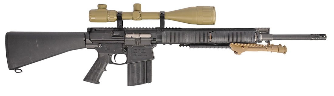 Aero Precision Freedom 5 SR25 / M110 / AR10 Clone 308 Win. Semi Auto Rifle FFL #JULY4-6616 (APL1): An Aero Precision Freedom 5 SR25 / M110 / AR10 Clone 308 Win. Semi Auto Rifle in good condition with a bright and defined bore PLEASE READ NOTE BELOW. The action appears to function properly with mino