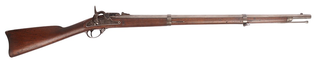 RARE US Military Post-Civil War era Miller M1861 .58 RF Caliber Breech-Conversion Rifle No FFL(A1): A very rare (only 2000 produced) US Military Post-Civil War era Miller M1861 .58 RF Caliber Breech-Loading Conversion Rifle in very good condition and fully functional with a dirty bore. Looks partial