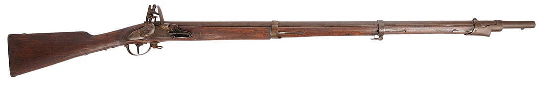 French Military 1800s US Restocked Charleville 69 Cal Flintlock Musket - Antique-no FFL needed (A1): French Military 1800s era US Restocked and reworked .69 Caliber Charleville Flintlock Musket in very good condition with a dark bore. The action appears to function properly with moderate grey and bro
