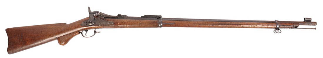 US Springfield M1884 45-70 Trap Door Officer Target Rifle marked CPA 6th Infantry Div. No FFL (A1): A RARE US Springfield M1884 45-70 Trap Door Officer Target Rifle marked CPA 6th Infantry Div. in very good condition with a bright and defined bore. The action appears to function properly with modera