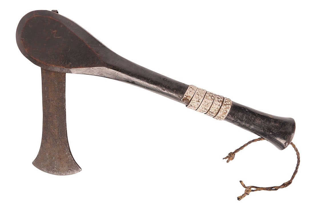 African Tribal Antique Kuba Axe from Democratic Republic of Congo  (A) (1 of 8)