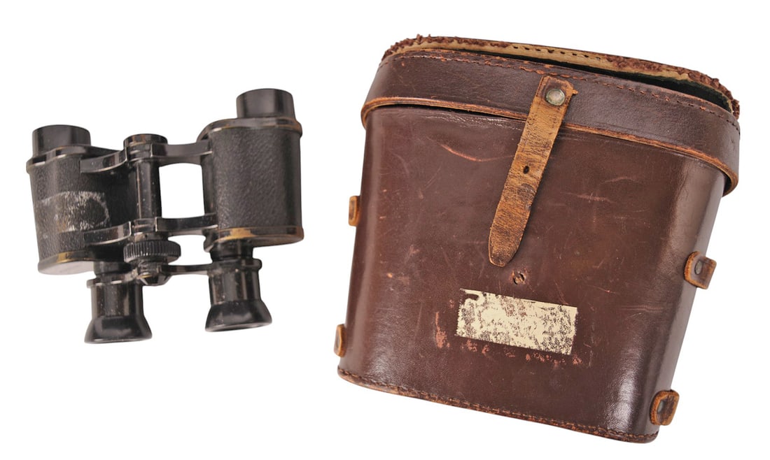 *German WWII Hensoldt Artillery Field Binoculars with Original Case(C3T) (1 of 9)