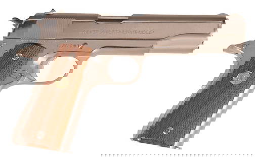 Colt MKIV Series 70 Government Model 45 ACP Semi Auto Pistol with Original Box FFL#37597G70 (M2A1): A Colt MKIV Series 70 Government Model 45 ACP Semi Auto Pistol with the Original Box in very good condition with a bright and defined bore. The action appears to function properly with little to no