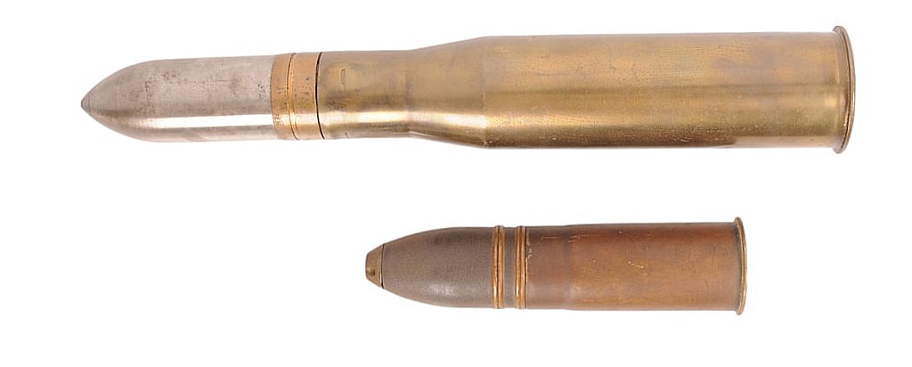 US/French Military WWI-II Used 37mm Projectiles Lot of 2(C4P): Inert US/French Military WWI-II Used 37mm Hotchkiss Shells & projectiles Lot of 2 in good to very good condition.