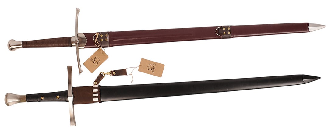 Reproduction 12th Century Style European Crusader Sword Lot of 2 (1 of 9)