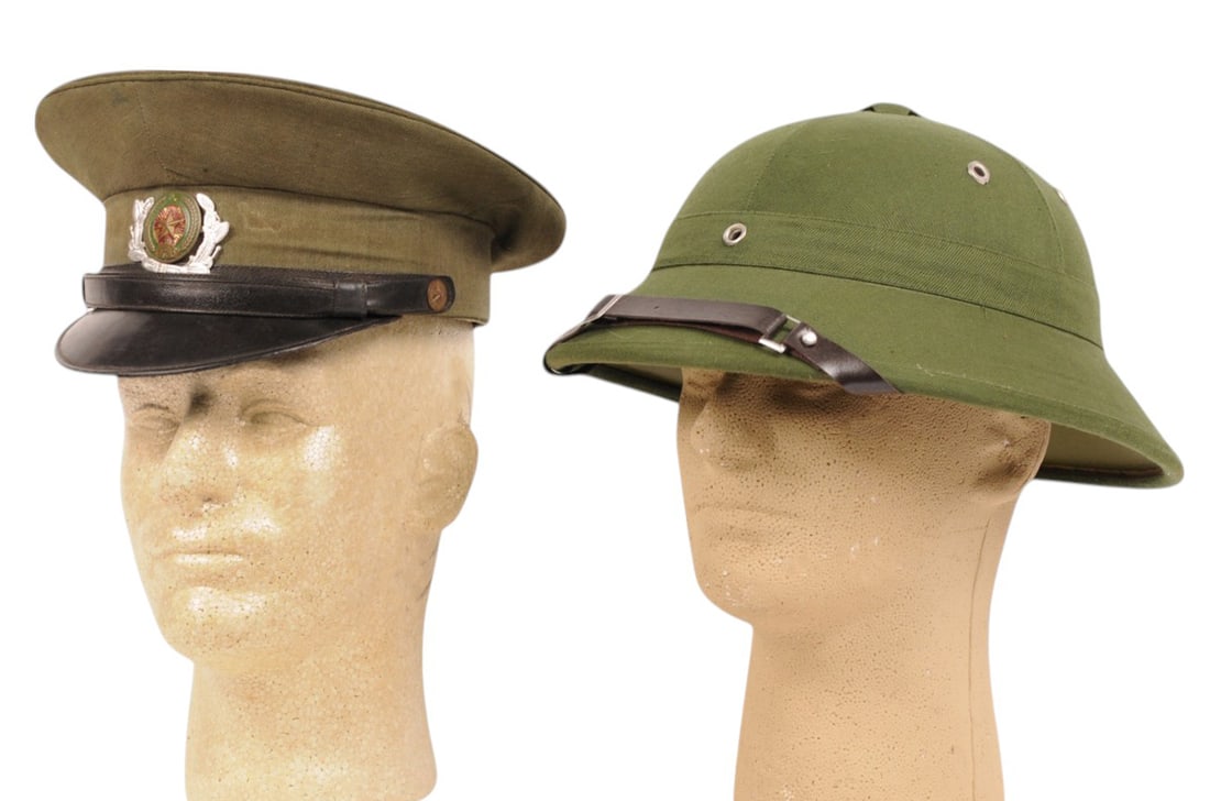 North Vietnamese issue Visor Hat & Tropical Pith Helmet (A) (1 of 16)
