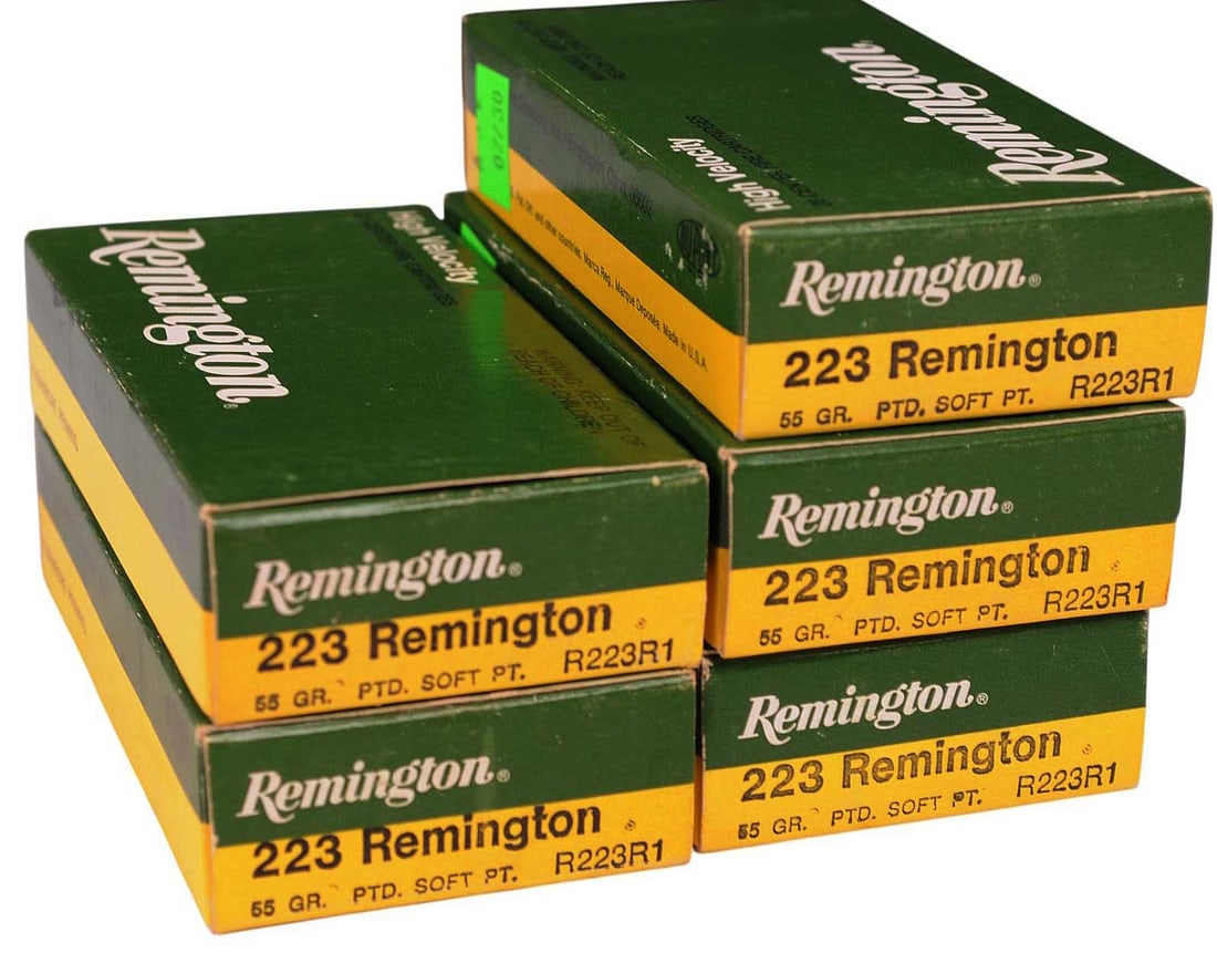 Remington 223 Rem 20 Rd Box Lot of 5(1309) (1 of 2)