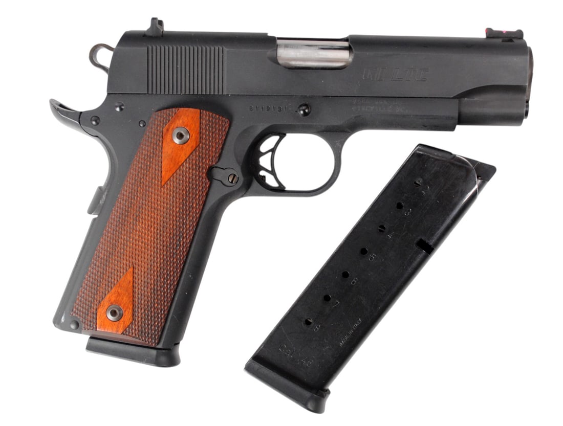 Para GI LTC 1911 Style 45ACP Semi Auto Pistol FFL G119131(SGR1): A Para GI LTC 1911 Style 45ACP Semi Auto Pistol in good to very good condition with a bright and defined bore. The action appears to function properly with minor wear to the original finish. The pisto