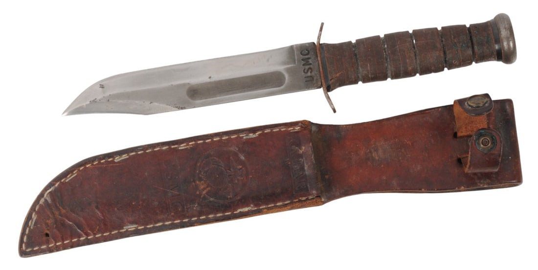 USMC Vietnam War era Ka-Bar Fighting Knife (HKR) (1 of 14)