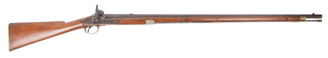 British Model 1862 Tower .577 Caliber Musket in Custom Stock (Antique) No FFL (A1): A British Model 1862 Tower .577 Caliber Musket in Custom Stock in good to very good condition with a dark bore. The action appears to function properly with moderate wear to the original finish and so