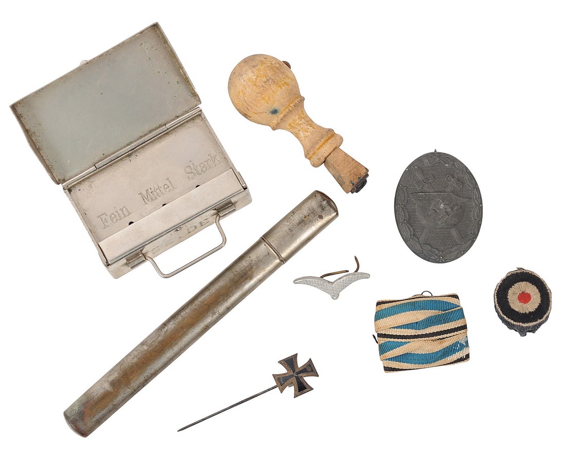 *German WWII Military Luftwaffe / Wehrmacht Group Lot of 7 (HKR) (1 of 11)