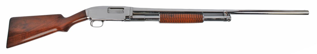 Winchester Model 12 Factory Nickeled Pump Action 12 Ga. Shotgun FFL 440882 (L3L1) (1 of 13)