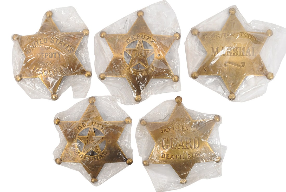Unauthenticated American Early to Mid-20th Century Law Enforcment Badges Lot of 5 (APL) (1 of 2)