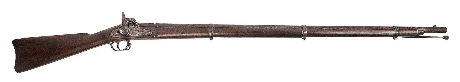 US Military Civil War L.G. and Y. Contract Special Model 1861 58 Cal Percussion Rifle - Antique (A1): Manufactured by Lamson, Goodnow & Yale of Windsor, Vermont, from 1862 to 1864 with approximately 50,000 produced. The lock plate is dated 1863 and marked with the eagle/U.S. motif followed by "L. G-GY