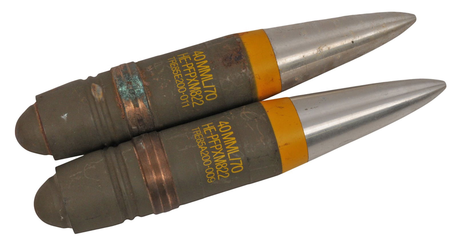 US Military Inert 40mm L/70 Rounds Lot of 2 (E2N) (1 of 4)