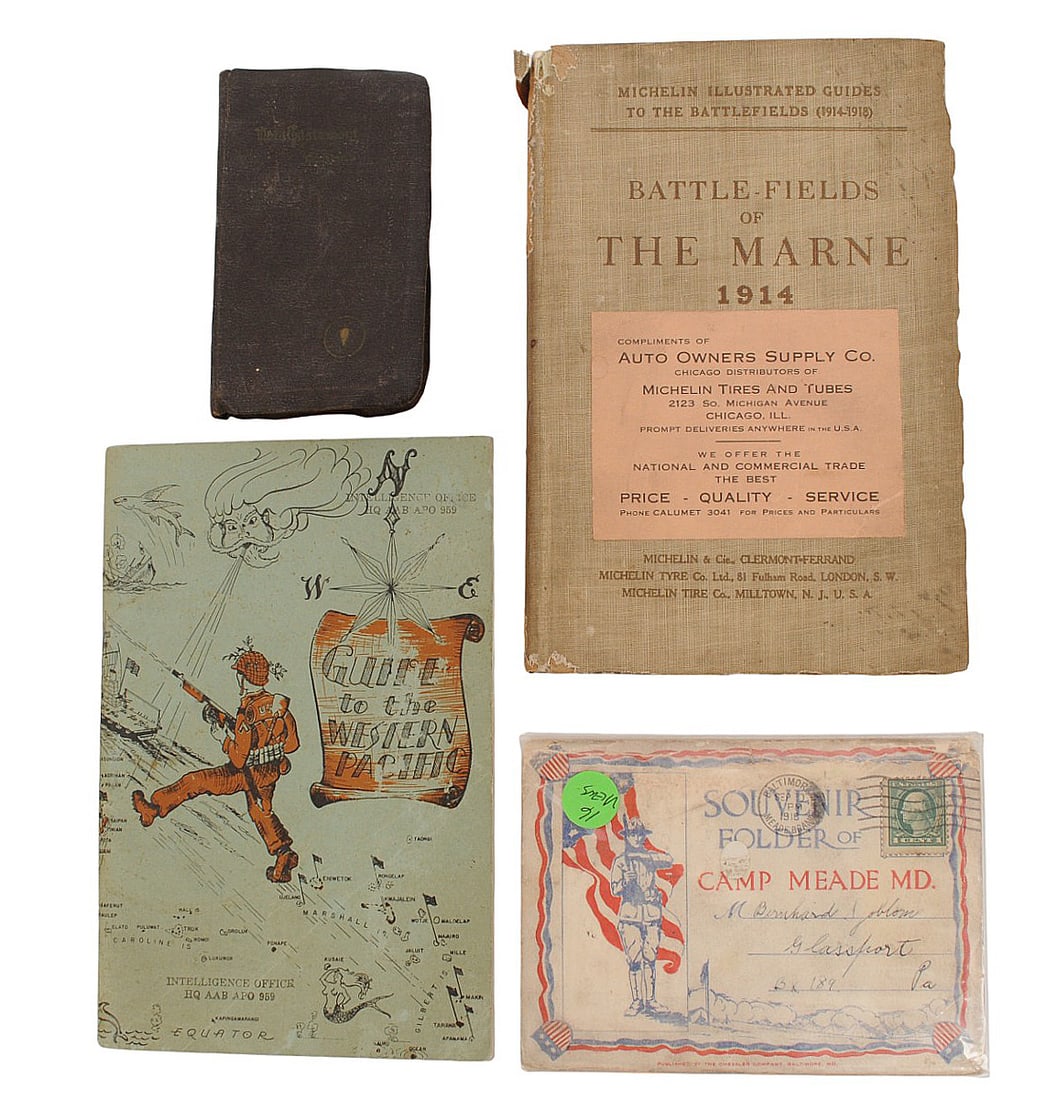 Early 20th-Century to WWII era Military and Travel Booklets Lot of 4(E2N) (1 of 20)