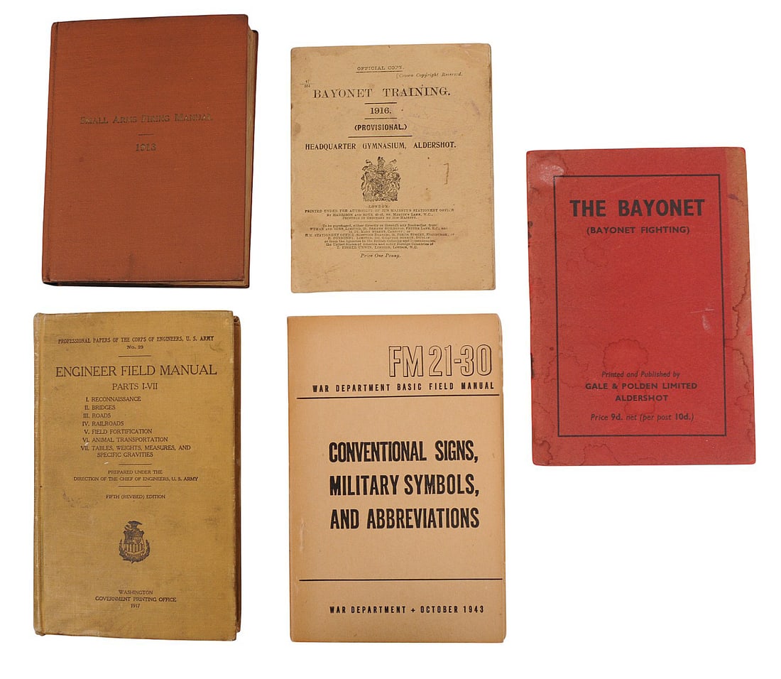 WWI and WWII-Era Military Training Manual Lot of 5(E2N) (1 of 20)