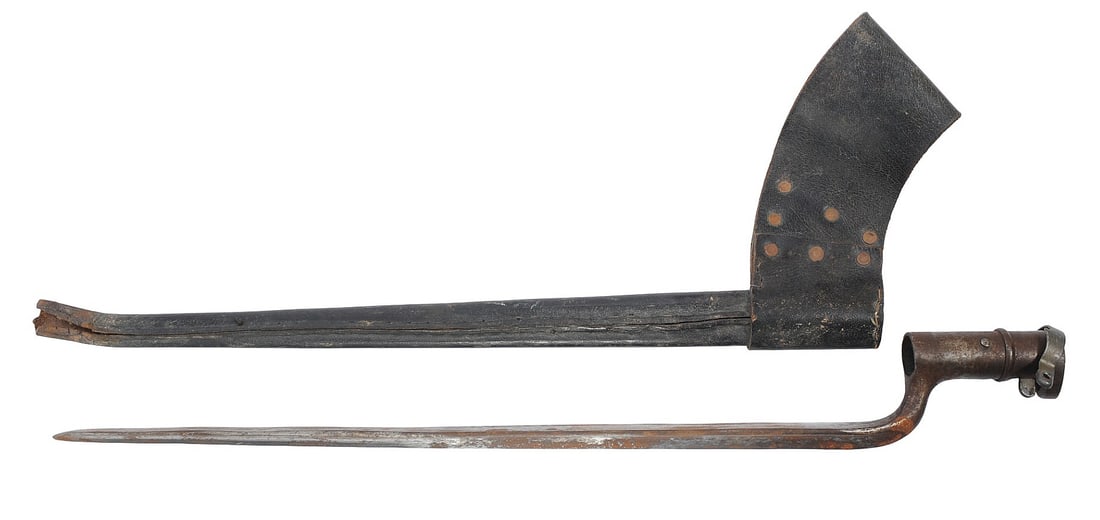 British Pattern 1853 Enfield Socket Bayonet and Scabbard (A3H) (1 of 10)