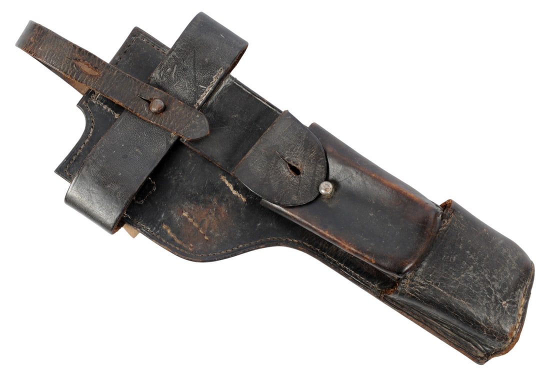*German WWI-II era C96 Mauser Broomhandle Holster/Shoulder Stock Leather Harness (W3A) (1 of 5)