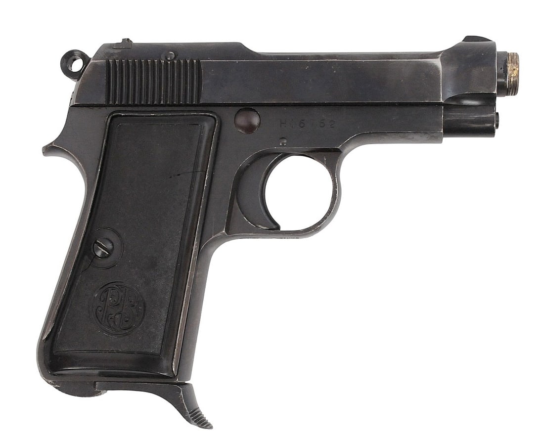 P. Beretta Model 1934 .380 ACP Semi-Automatic Pistol - FFL # H06762 (S4A1): An imported 1972-dated post-war P. Beretta Model 1934 .380 ACP Semi-Automatic Pistol in very good condition with a bright and defined bore. The action appears to function properly with moderate wear t