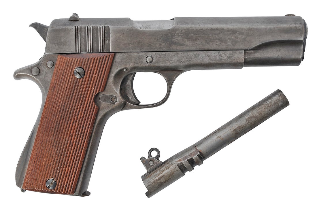 Argentine Military issue Ballesta-Molina .45 ACP Semi-Automatic Pistol - FFL # 99815(B3W1): An Argentine Military issue Ballesta-Molina .45 ACP Semi-Automatic Pistol in fair to good condition with a bright and defined bore. The action appears to function properly with heavy wear and grey