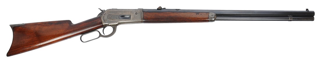 Antique Winchester Model 1886 40-82 WCF Lever-action Rifle No FFL Required: 12731 (HGL1): An early production (1888) Antique Winchester Model 1886 40-82 WCF Lever-action Rifle that is in good to very good condition with a bright and defined bore. The action appears to function properly, an