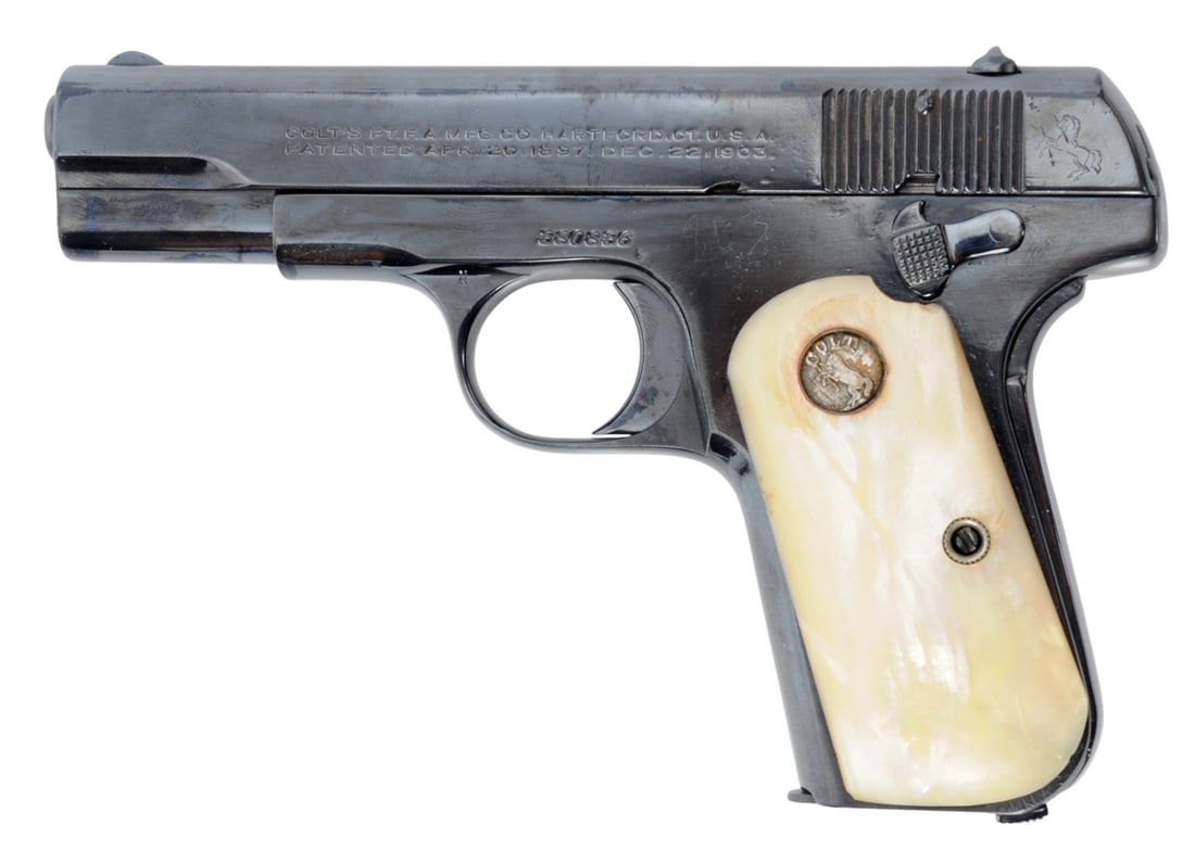 Colt Model 1903 Hammerless .32 ACP Semi-Automatic Pistol FFL Required: 380836(SCR1) - 2