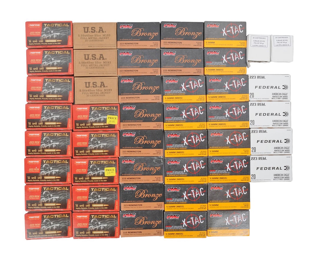 Commercial / Surplus 223 Rem. / 5.56mm Ammo Can Box Lot of 920 Rds. (A2G1) (1 of 10)